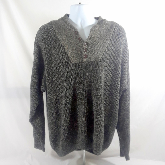 Club Room Other - VTG Club Room 1/4 Button Sweater 100% Cotton Large